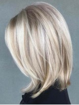 Schouderlengte Lace Front Ombre Menselijk Haar Pruiken