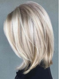Schouderlengte Lace Front Ombre Menselijk Haar Pruiken