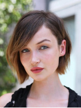 Bobs Blonde 10" Lace Front Menselijk Haar Pruik