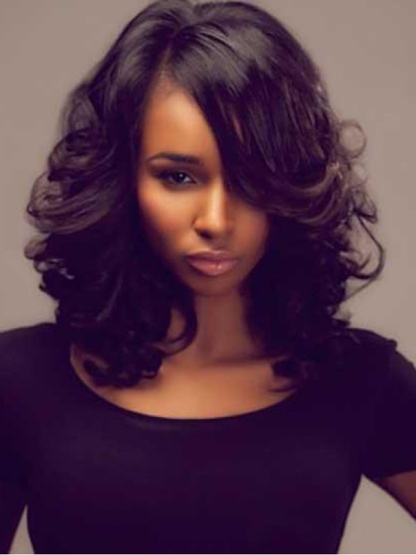 14 "Body Wave Natuurlijke Zwarte 360 Lace Pruiken Remy Mensenhaar