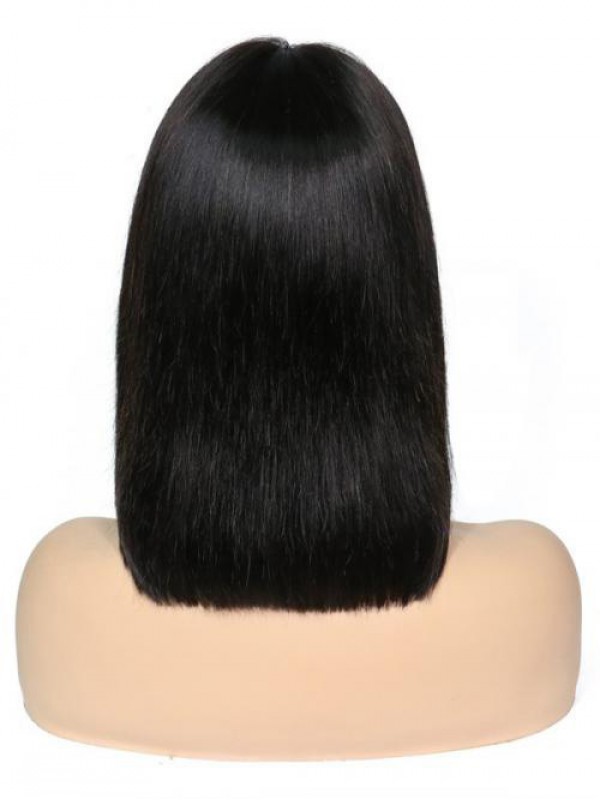 Lange Rechte 360 Lace Remy Menselijk Haar Pruik Met Pony