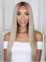 Lange Yaki Rechte 360 Lace Remy Menselijk Haar Pruiken