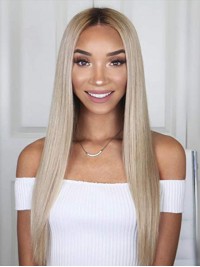 Lange Yaki Rechte 360 Lace Remy Menselijk Haar Pruiken