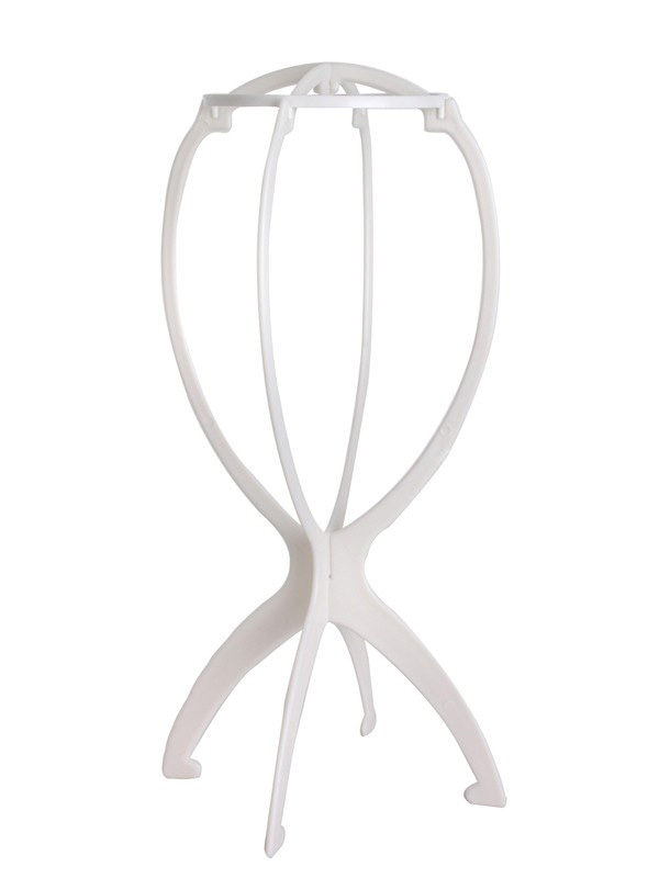 Witte Kunststof Pruikenstandaard Van 14 Inch Hoog