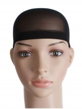 2 Stuks One Size Nylon Pruik Cap Zwart