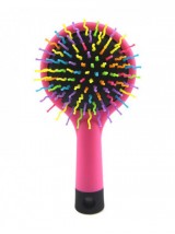 Rainbow Brush Perm Wave Rechte Schoonheidskam Met Spiegel