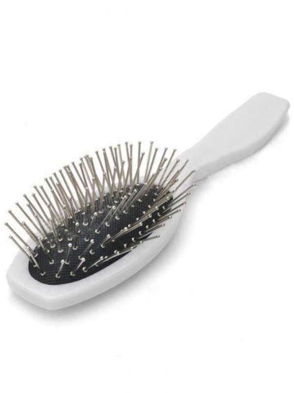 Wit Zilver Massage Platte Borstel