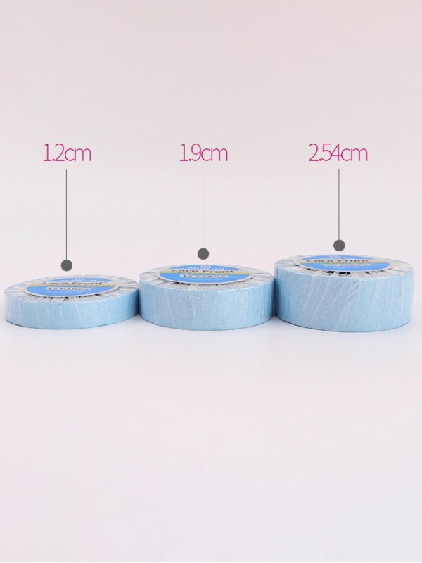 1.27Cm * 3Yard Lace Front Support Tape Blue Liner Roll Voor Lace Wig