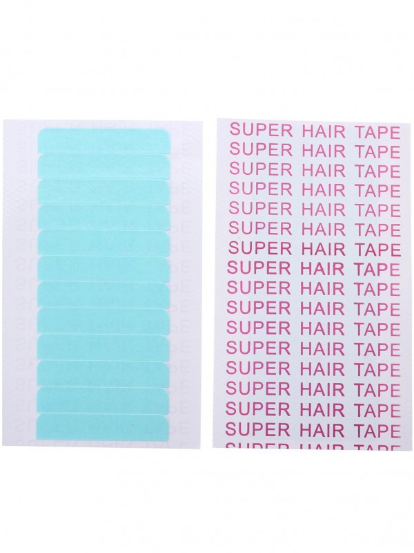 5 Vellen 60 Stks 4 Cm * 0.8 Cm Haar Tape Lijm Lijm Dubbelzijdige Tape Waterdicht Voor Lace Wig: