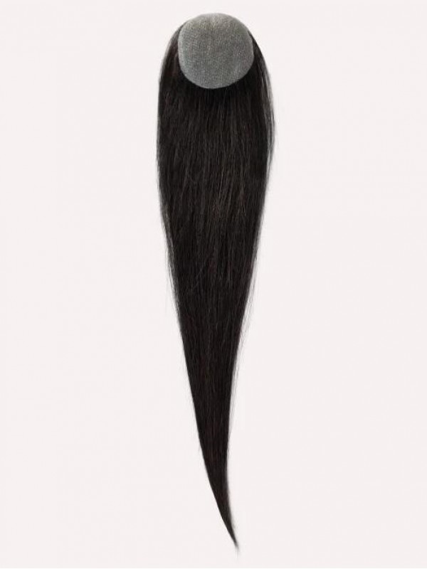 2 "* 2" Full Skin Base Human Hair Cover Up Hair Patches Geen Chirurgische Oplossing Voor Alopecia Areata