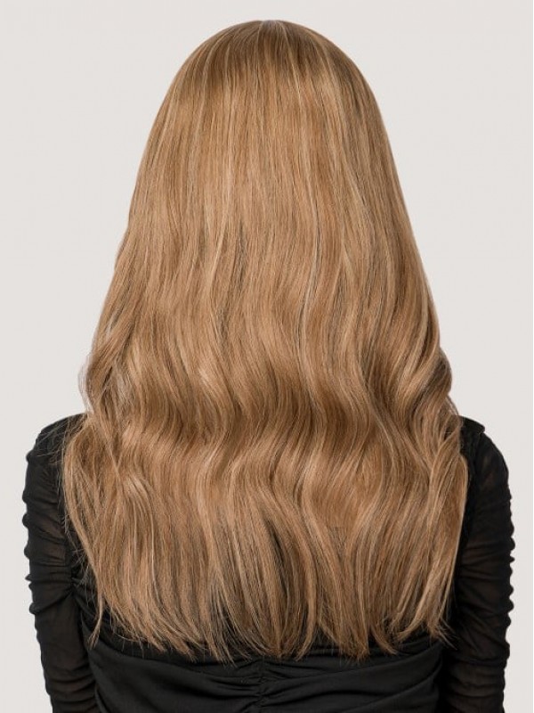 5.5"* 5.5" Mono Top Remy Human Hair Topper Met Pony Kanten Voorkant
