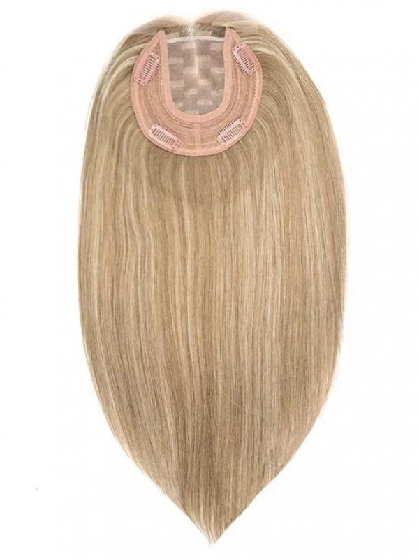 5.5"* 5.5" Mono Top Remy Human Hair Topper Met Pony Kanten Voorkant