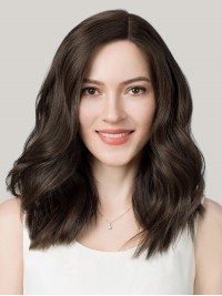 5"* 6" Full Hand Gebonden Mono Remy Human Hair Topper 12"