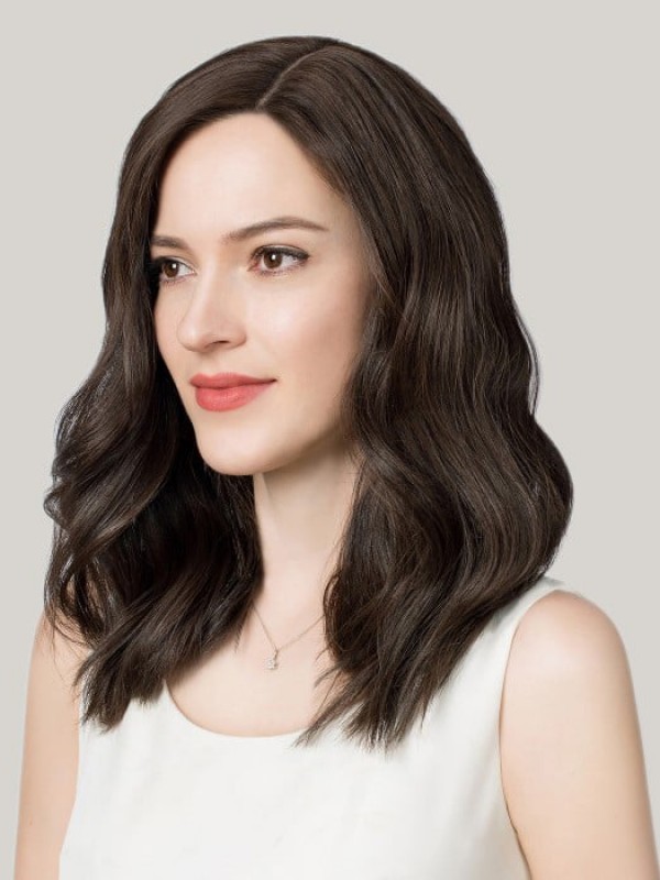 5"* 6" Full Hand Gebonden Mono Remy Human Hair Topper 12"