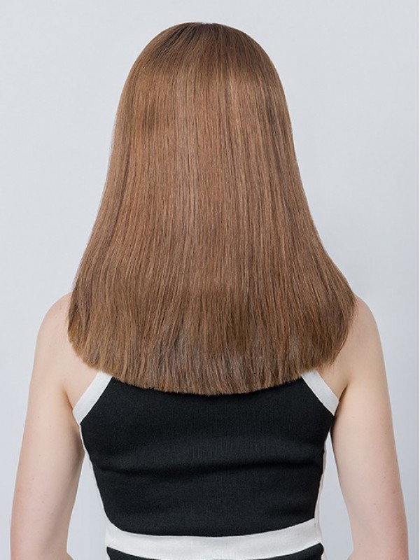 5"* 6" Full Hand Gebonden Mono Remy Human Hair Topper 12"