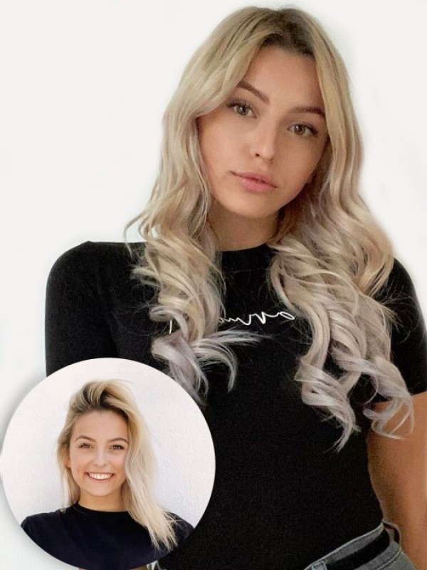 16" 140G 7 Stuks Klassieke Clip In Remy Human Hair Extensions