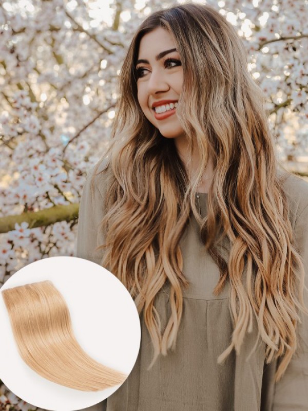 20 "160G 7 Stuks Onzichtbare Clip In Human Hair Extension