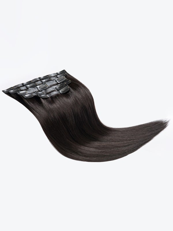 16" 120G 7 Stuks Onzichtbare Clip In Remy Human Hair Extensions
