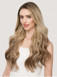 18" 140G 7 Stuks Onzichtbare Clip In Human Hair Extensions