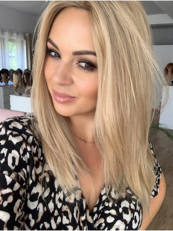 Remy Mensenhaar Zonder Pony Monofilament 16 "Fantastische Lange Pruiken