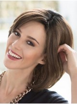 Kinlengte Recht 100% Handgebonden Remy Mensenhaar Bobs Koop Lace Wigs