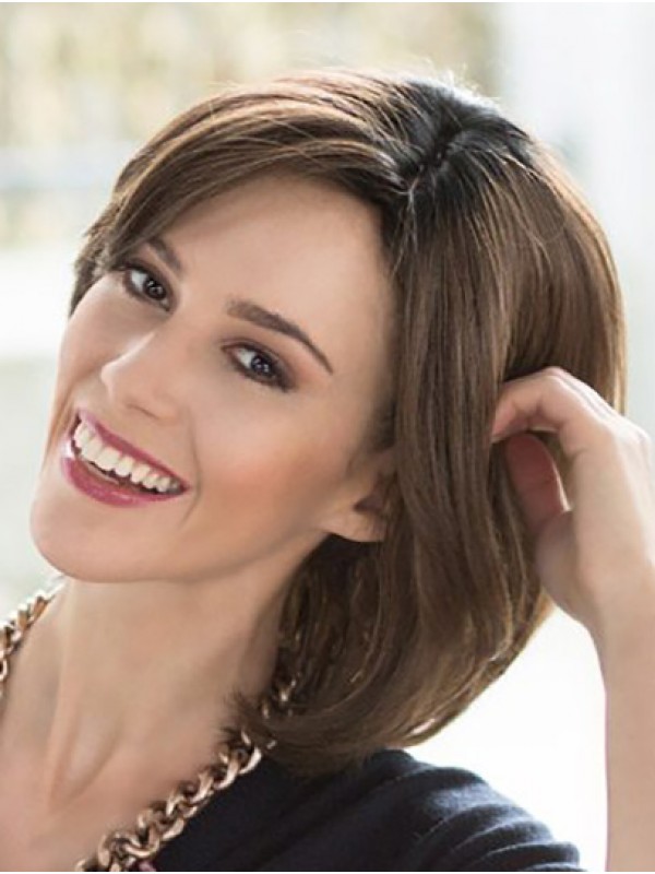 Kinlengte Recht 100% Handgebonden Remy Mensenhaar Bobs Koop Lace Wigs