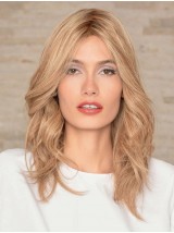 Remy Menselijk Haar Zonder Pony Monofilament 16" Sassy Lange Pruiken