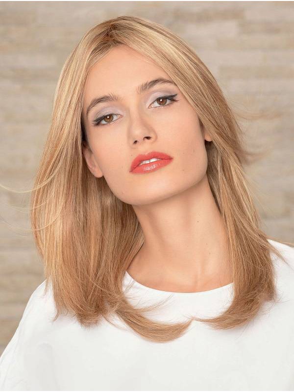 Zonder Pony Blond Steil 16 "Beste Mensenhaar Pruiken Voor Vrouwen