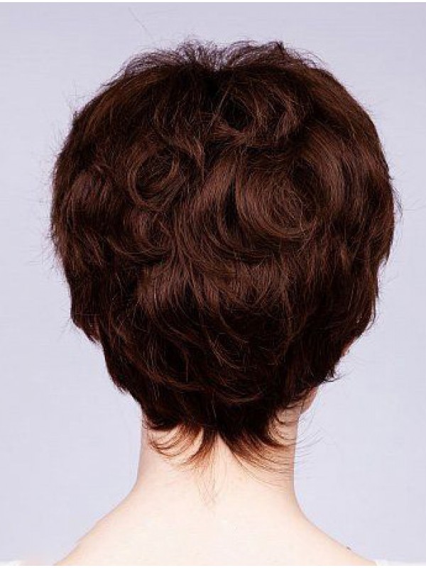 Remy Mensenhaar Golvend Boycuts 6 "Pruiken Lace Front