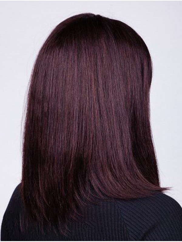 Remy Menselijk Haar Recht Met Pony 14" Lace Front Pruiken Voor Dames