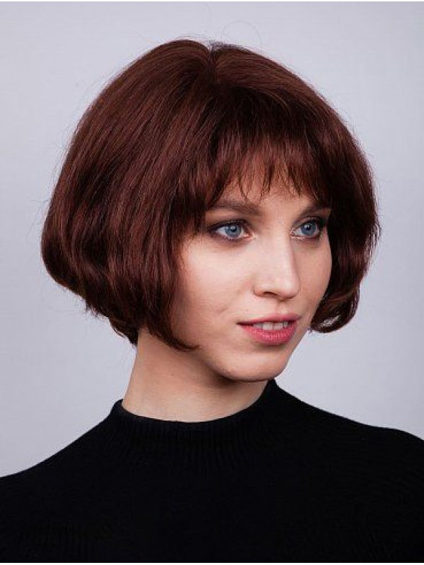 10" Rechte Remy Menselijk Haar Lady Bob Pruiken Online