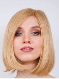 Bobs Blonde Straight 30 Cm Damespruiken Mensenhaar