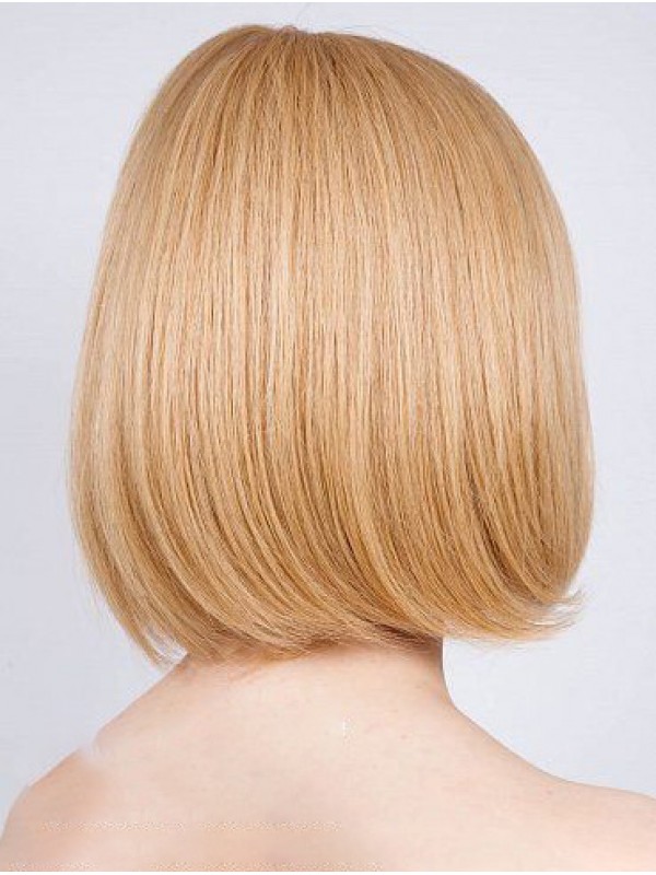 Bobs Blonde Straight 30 Cm Damespruiken Mensenhaar