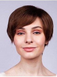 Boycuts Remy Human Hair Capless Rechte Korte Pruiken Om Te Kopen