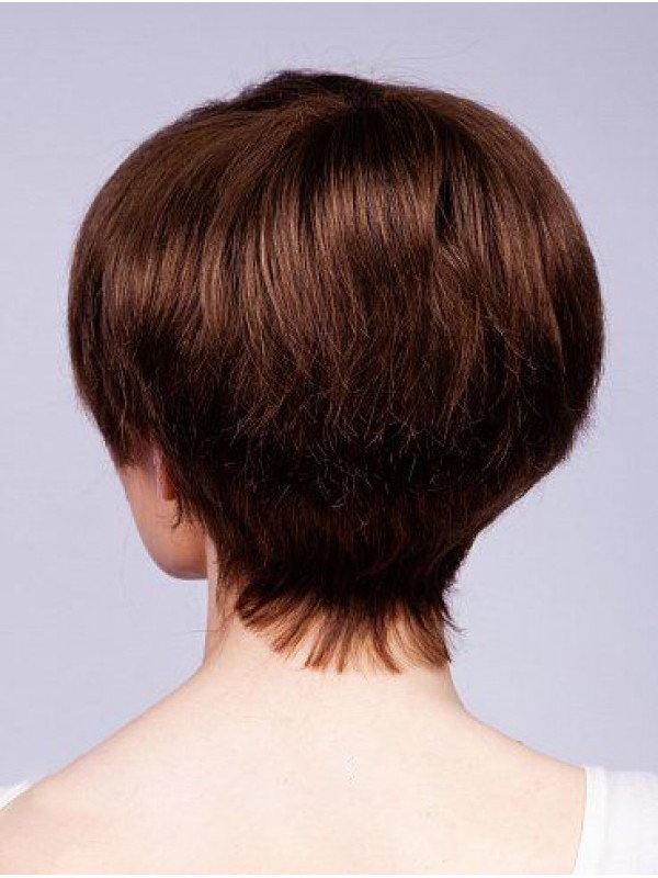 Boycuts Remy Human Hair Capless Rechte Korte Pruiken Om Te Kopen