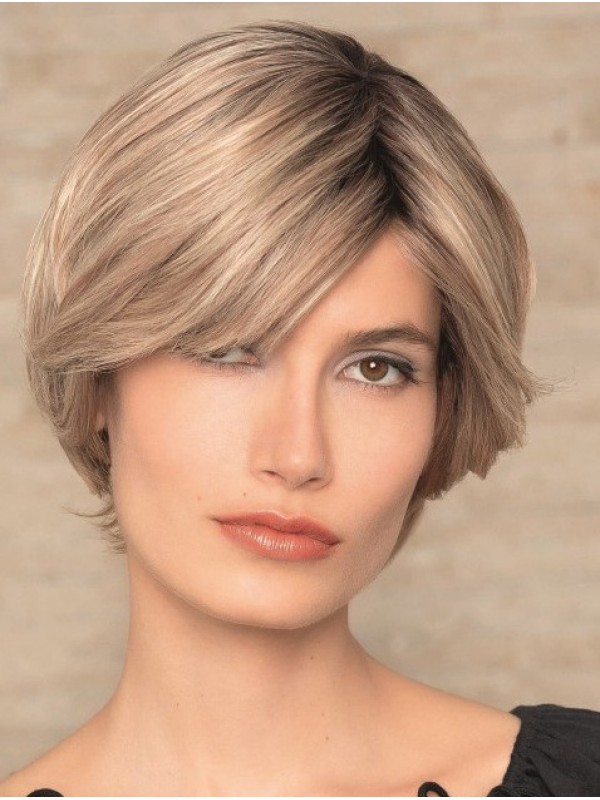 Boycuts Blonde Straight Remy Lace-Pruiken Van Menselijk Haar Om Te Dragen