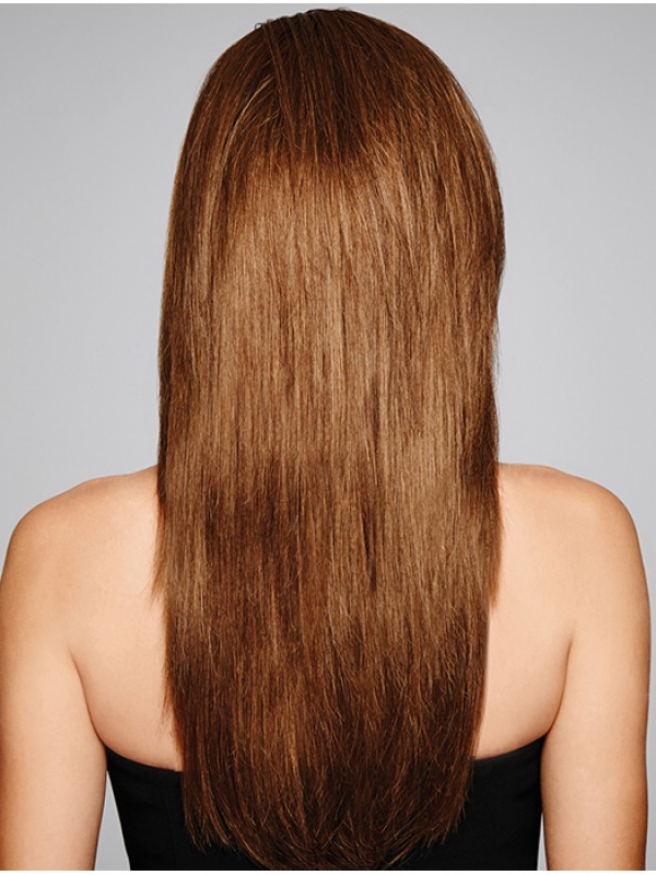 Gelaagde Rechte 20 "Online Echt Haar Lace Front Auburn Pruiken Echt Haar