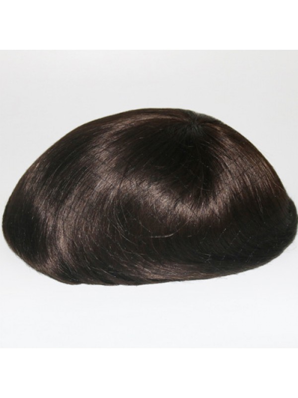 8 "X 10" Fine Mono Pu Around Hair System Toupetje Voor Heren