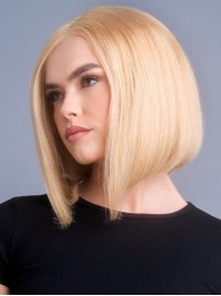 Bob Pruik Rechte Remy Blonde Menselijk Haar Pruiken
