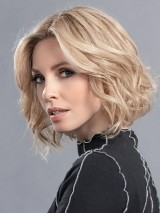 Elegante Monofilament Blonde Kinlange Schoonheidspruiken Van Echt Haar