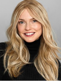 Lady Pruiken Ombre Lange Remy Menselijk Haar Blonde Pruiken