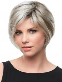 8" Ombre Pixie Capless Remy Menselijk Haar Pruiken