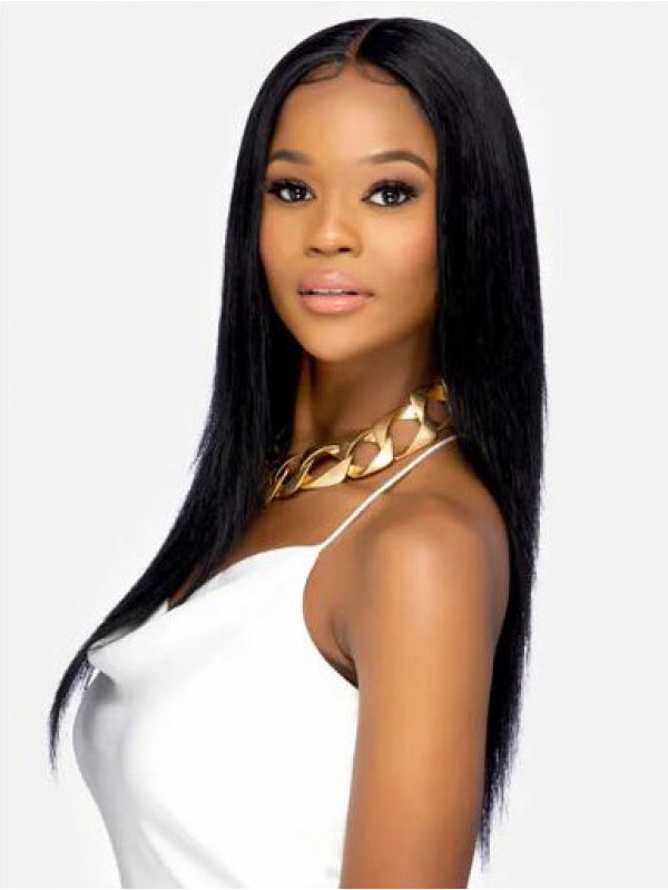 Afro-Hair Sassy Lace Front Rechte Menselijke Haarpruiken