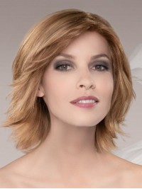 10" Lace Front Gelaagde Blonde Menselijke Haarpruiken