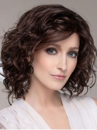Elegante Bob Kinlengte Krullende 100% Menselijke Haarpruiken