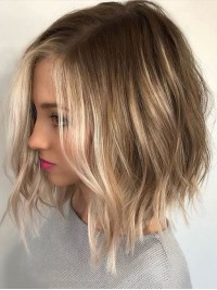 Korte Bob Blonde 12" Menselijke Kanten Pruiken Voor Dames