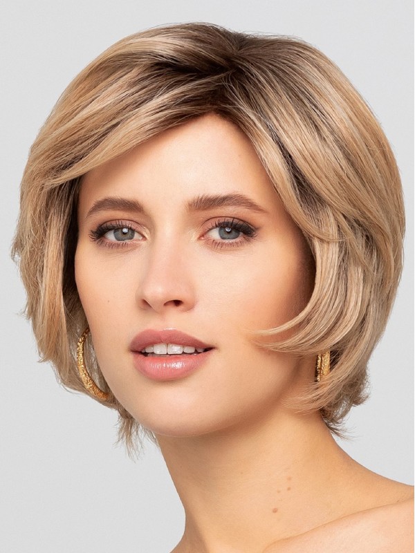 Blonde Rechte Pruiken Capless Bob Menselijk Haar Pruiken