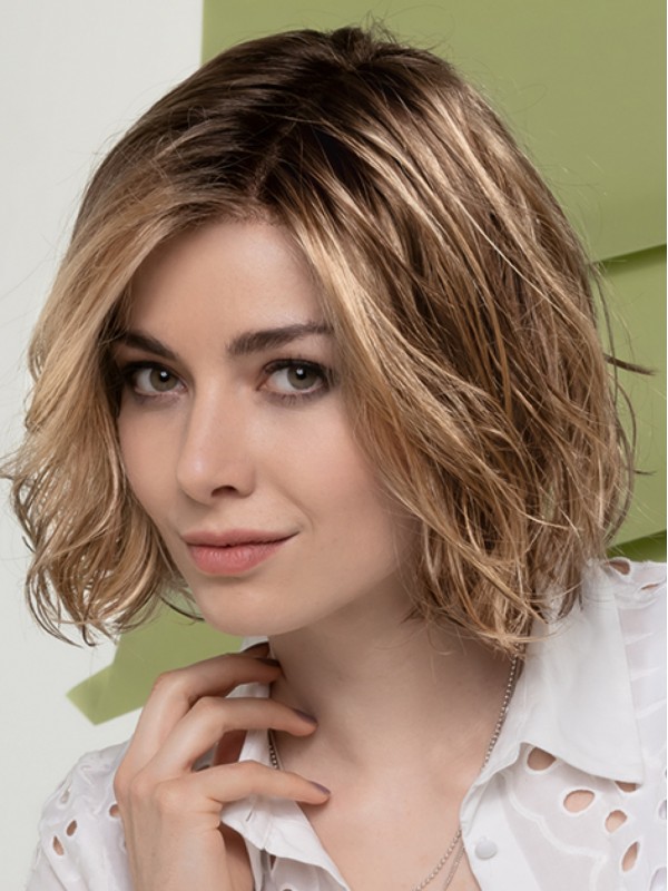 Golvende Lace Front Pruiken Kinlengte Blonde Remy Menselijk Haar Pruiken