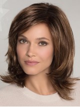 12 Inch Zijdeachtige Rechte Full Lace Pruiken Menselijk Haar