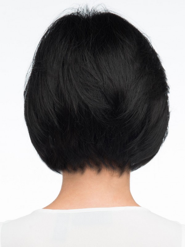 Korte Comfortabele 8" Kaploze Pruiken Van Echt Haar